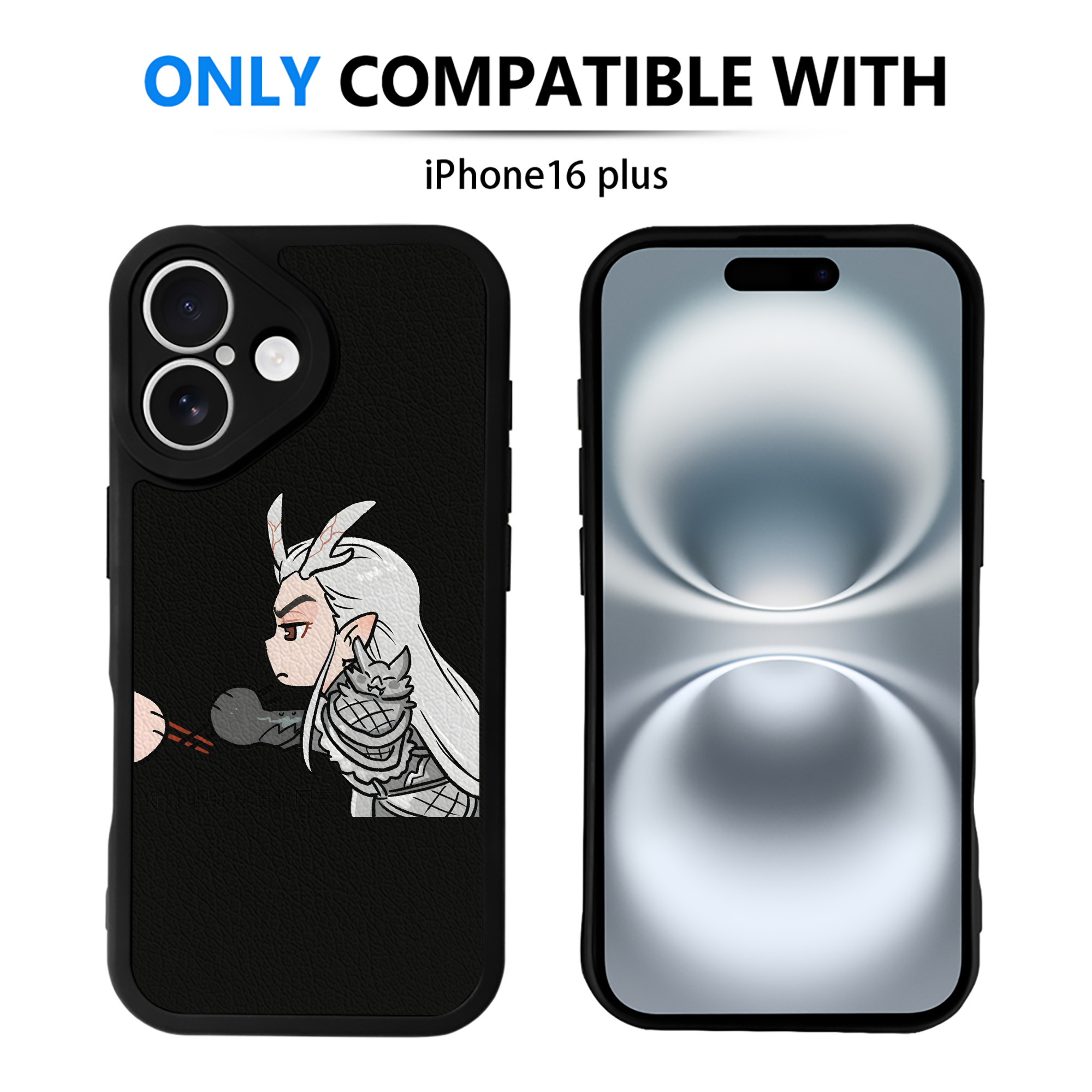 （画像用） Ne Zha 2 ナタ 魔童の大暴れ 【iPhone 16シリーズ対応】シリコンスマホケース（レザー調） 材質：シリコン